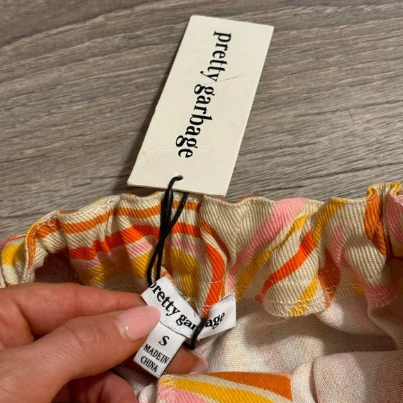 Pretty Garbage 70s style highwaisted skirt NWT - Picture 4 of 4